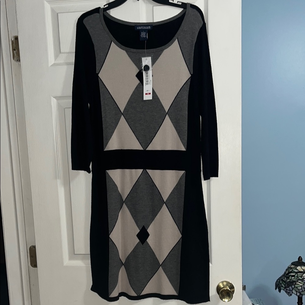 By Artistan Long Sleeve Sweater Dress L